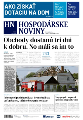 Cover of Hospodárske noviny