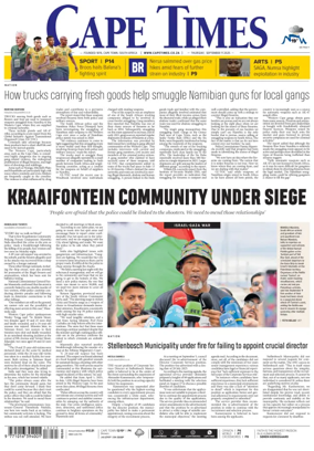 Cover of Cape Times