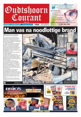 Cover of Oudtshoorn Courant