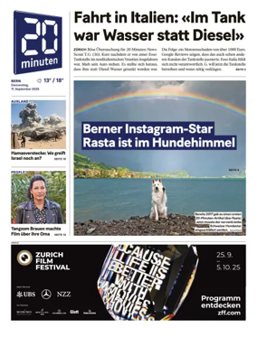 Cover of 20 Minuten - Bern