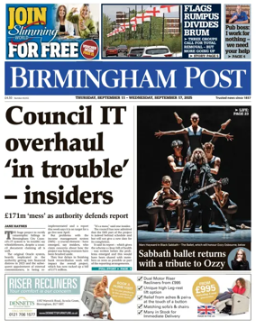 Cover of Birmingham Post