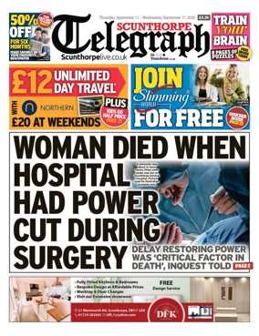 Cover of Scunthorpe Telegraph