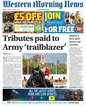 Cover of Western Morning News