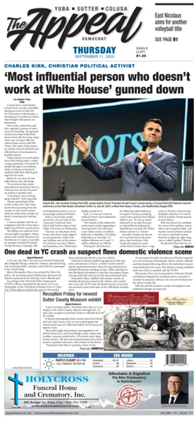 Cover of Marysville Appeal-Democrat    