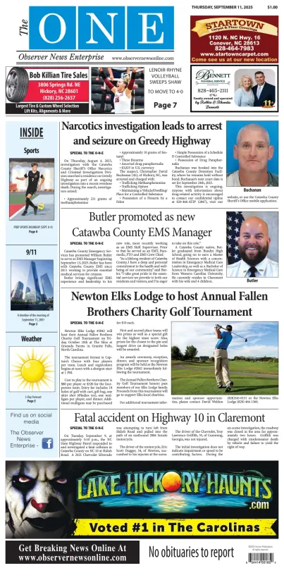 Cover of Observer News Enterprise