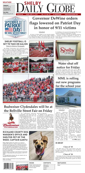 Cover of Shelby Daily Globe