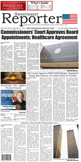 Cover of Sweetwater Reporter