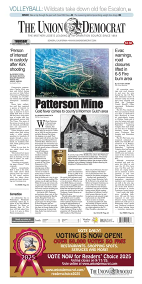 Cover of The Union Democrat