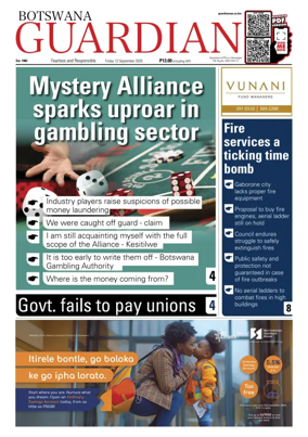 Cover of Botswana Guardian