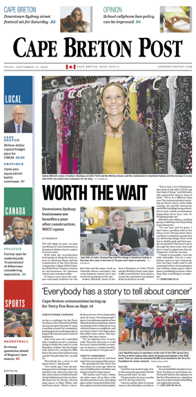 Cover of Cape Breton Post