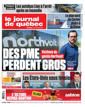Cover of Le Journal de Quebec
