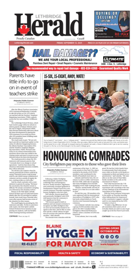 Cover of Lethbridge Herald