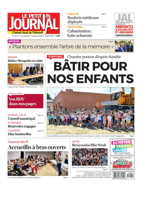 Cover of Le Petit Journal - L'hebdo local de l'Hérault
