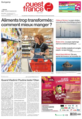 Cover of Ouest France (Guingamp)