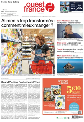 Cover of Ouest France (Pornic / Pays de Retz)