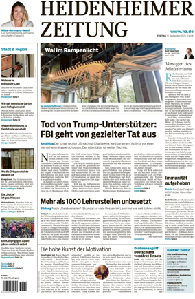 Cover of Heidenheimer Zeitung