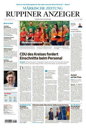 Cover of Ruppiner Anzeiger