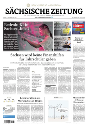 Cover of Sächsische Zeitung (Bautzen- Bischofswerda)