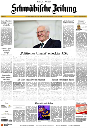 Cover of Schwaebische Zeitung (Riedlingen)