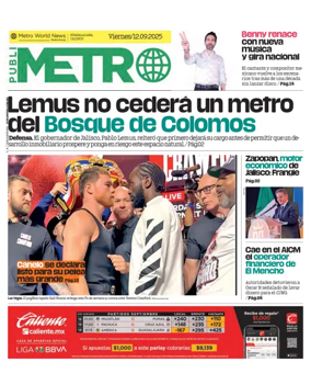 Cover of Publimetro Guadalajara