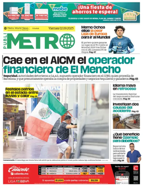Cover of Publimetro Quintana Roo