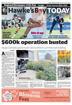 Cover of Hawke's Bay Today