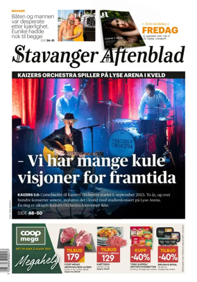 Cover of Stavanger Aftenblad