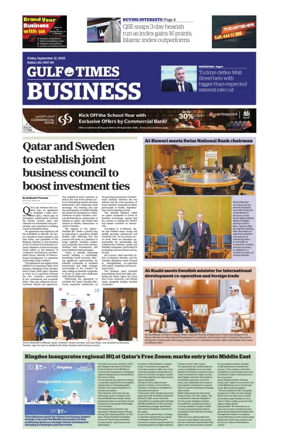 Cover of Gulf Times Business