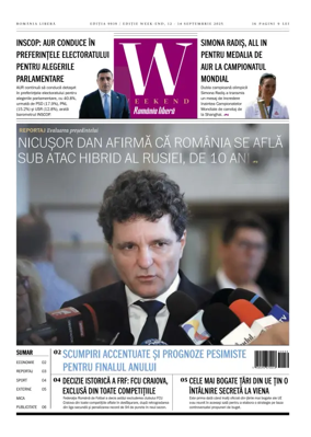 Cover of Romania Libera - Friday Edition