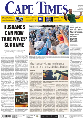 Cover of Cape Times