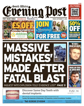 Cover of South Wales Evening Post