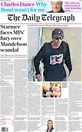 Cover of The Daily Telegraph