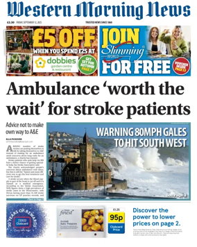 Cover of Western Morning News