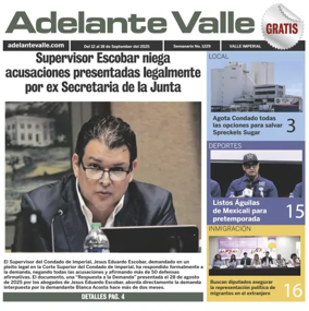 Cover of Adelante Valle