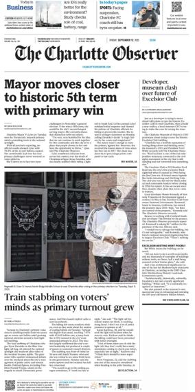 Cover of The Charlotte Observer