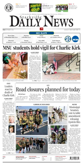 Cover of Starkville Daily News