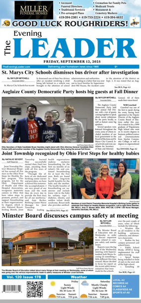 Cover of The Evening Leader