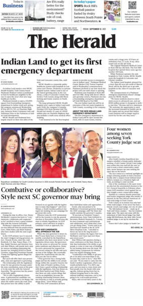 Cover of The Herald (Rock Hill)