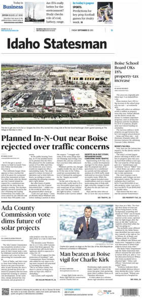 Cover of The Idaho Statesman