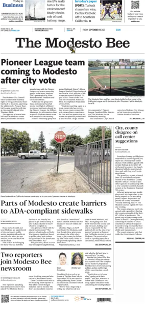 Cover of The Modesto Bee