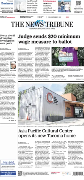 Cover of The News Tribune