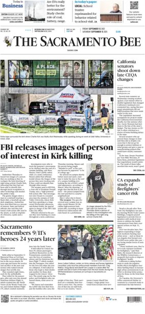 Cover of The Sacramento Bee