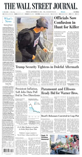 Cover of The Wall Street Journal