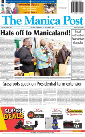 Cover of The Manica Post