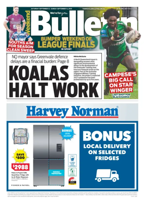 Cover of Townsville Bulletin