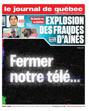 Cover of Le Journal de Quebec