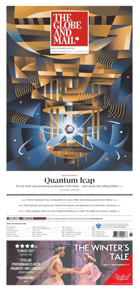 Cover of The Globe and Mail (BC Edition)