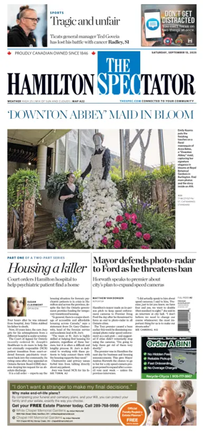 Cover of The Hamilton Spectator