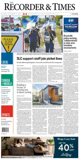 Cover of The Recorder & Times (Brockville)