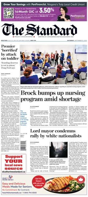 Cover of The Standard (St. Catharines)